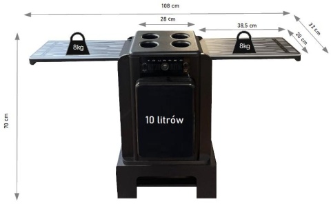 BOX TABLE for CAR do Ford Tourneo Custom z lodówką