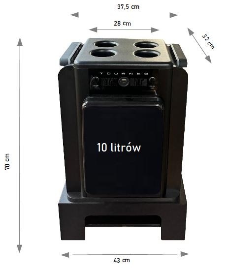 BOX TABLE for CAR do Ford Tourneo Custom z lodówką